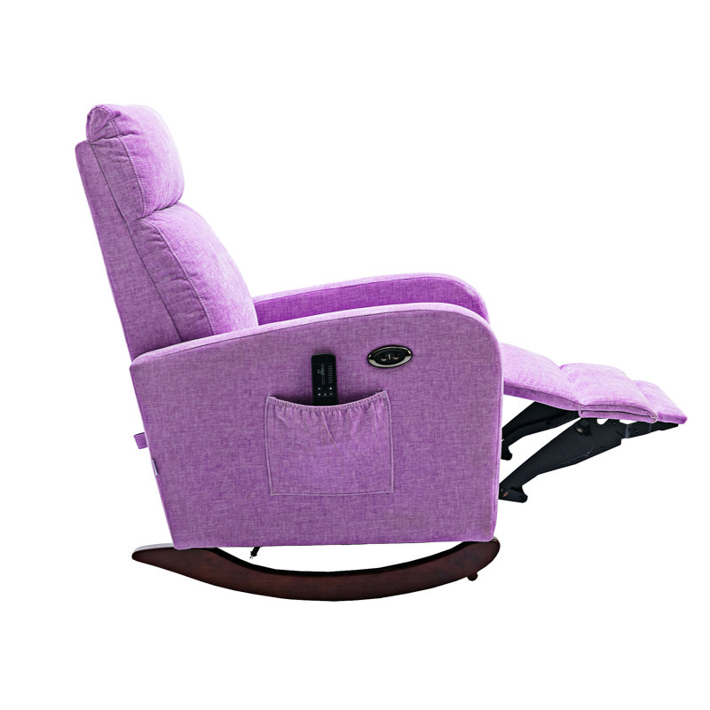Chaise berçante Sabera, Mauve