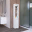 Armoire de rangement en lin avec une porte Parks, une grande armoire de salle de bain avec 6 tablettes, pour salle de bain, salon, cuisine-1514770886