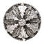 Acanthus large knob Renaissance style with feather scroll foot in Gilded Mercury-43209193