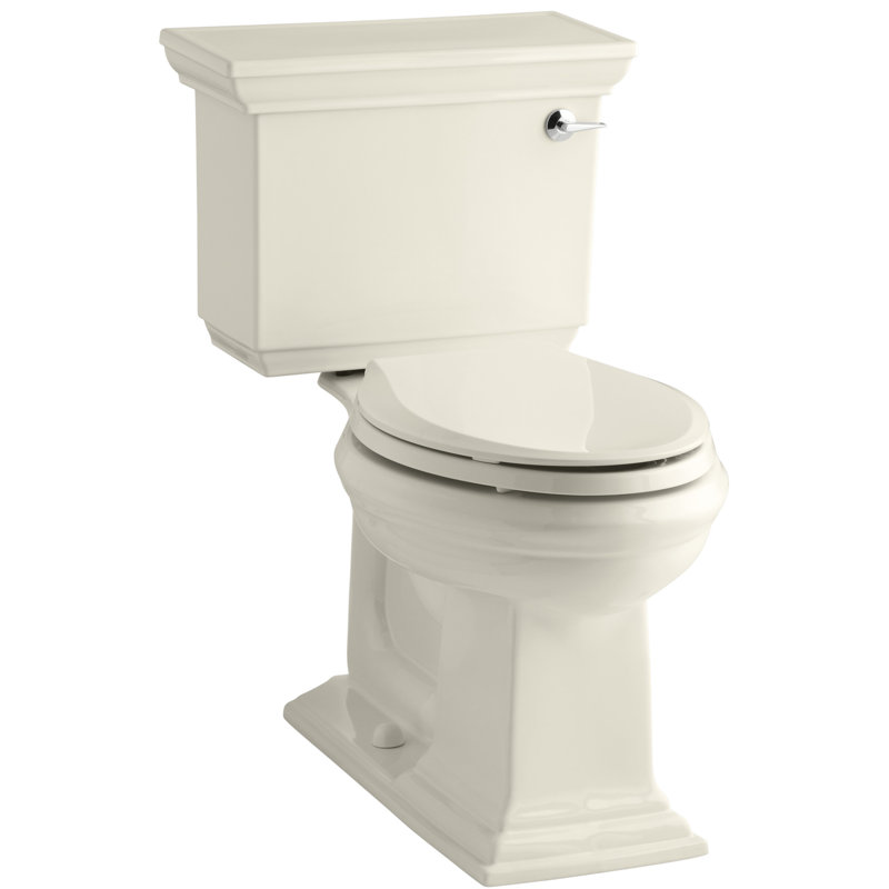 Memoirs® Stately Comfort Height 1.28 GPF Elongated Two-Piece Toilet, Almond, Right-Hand