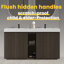 Meuble-lavabo autoportant en chêne fumé GALAN60F-1707166455