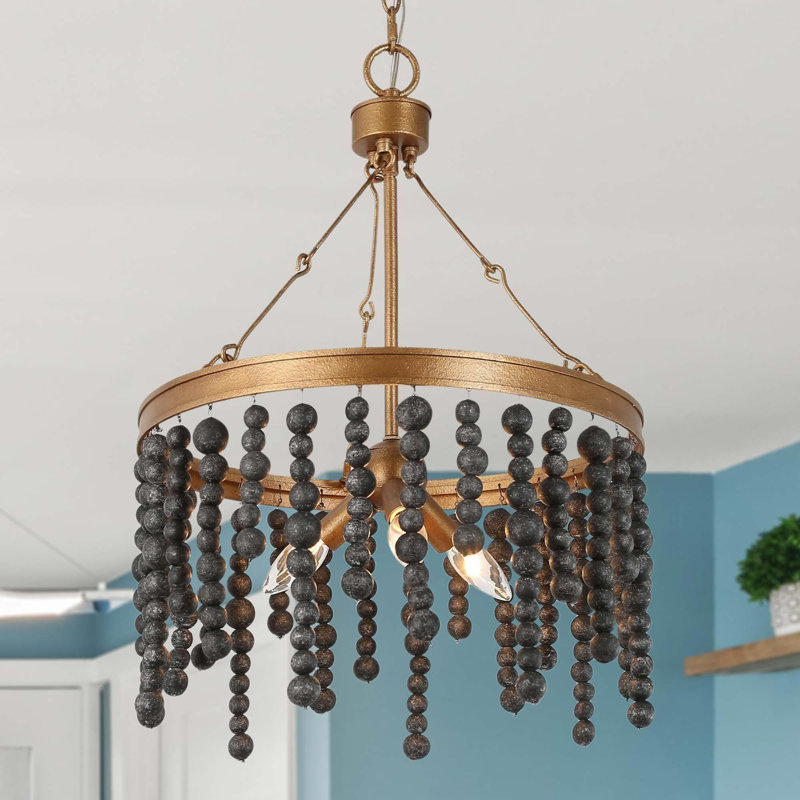Advith 3 - Light Dimmable Empire Chandelier, Black