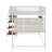 Full Size Loft Metal Bed With Built-In Charging Station And LED Light-1917557687
