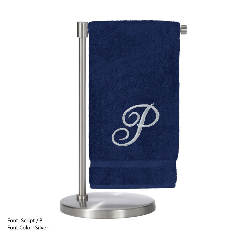 Super Plush Bath Towel, Navy/Silver, P