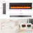 Electric Fireplace, Ultra-Thin Fireplace Recessed and Wall Mounted With Touch Screen Control Panel-1776548844