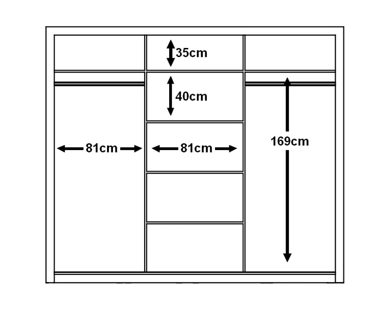 Manufactured Wood Wardrobe