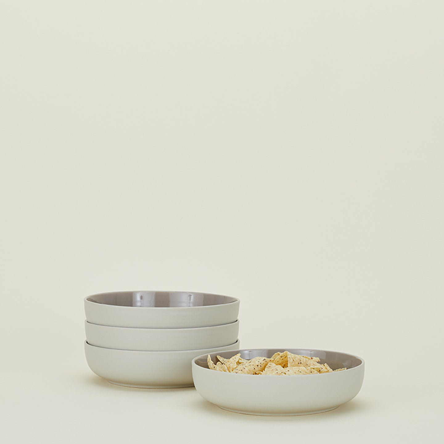 Essential Serving Bowl, Light Gray