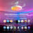 42In Retractable Ceiling Fan with Light and Remote/APP Control,Multiple Dynamic Modes RGB-LED light,6 Speed Reversible Modern Invisible Flush Mount Ceiling Fans with Lights for bedroom White-633291962
