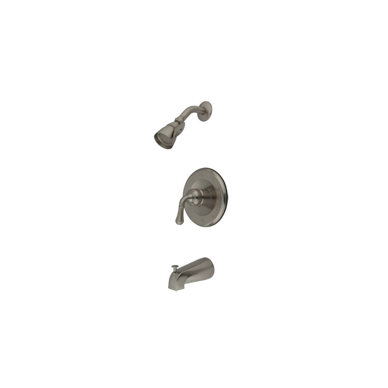 Volume Control Faucet Shower Faucet Trim Only, Satin Nickel