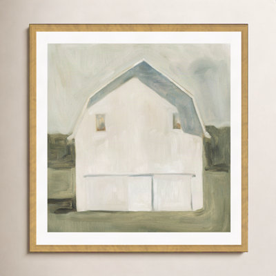 «Serene Barn VI» par Emma Scarvey - peinture encadrée