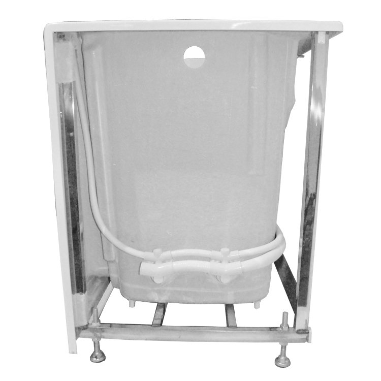 60'' x 30'' Soaking Porcelain Enameled Steel Bathtub with Faucet