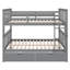 Lit superposé double au-dessus de double avec tiroirs et échelle pour les meubles de chambre à coucher, de chambre d'amis-105708049