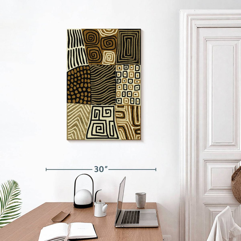 Avery Neutral Tribal Lines, 30" H x 20" W