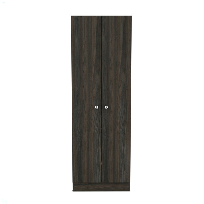 Armoire de rangement rectangulaire à 2 portes Buxton, Espresso