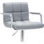 Tabouret de bar contemporain à accoudoirs pivotants avec coussin-1558907849