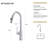 CUPC Certified Pull-Down Kitchen Faucet (Brushed Nickel Finish) - Durable Brass/Stainless Steel Spout | Gift Idea-122633929-122633927
