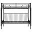 Twin Over Full Metal Bunk Bed, Multi-Function,Black(OLD SKU:MF286650AAB)