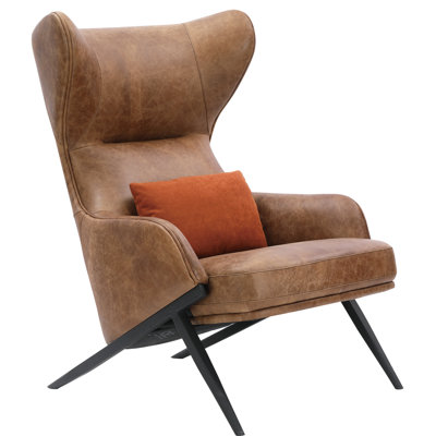 Amos Leather Accent Chair
