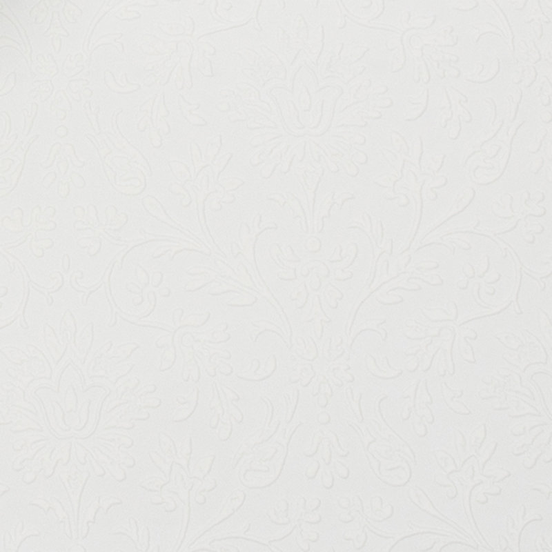 Laura Ashley Annecy Paintable Wallpaper Roll, White
