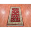 Tapis en laine noué à la main épais et moelleux de 3 pi x 5 pi 2 po rouge Rajasthan FE227524991544A2B07D7DCFAC20485D