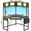 Bureau triangulaire avec huche Athelia-96917416