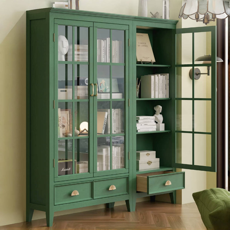 Vitrine moderne, simple et légère de luxe, Vert