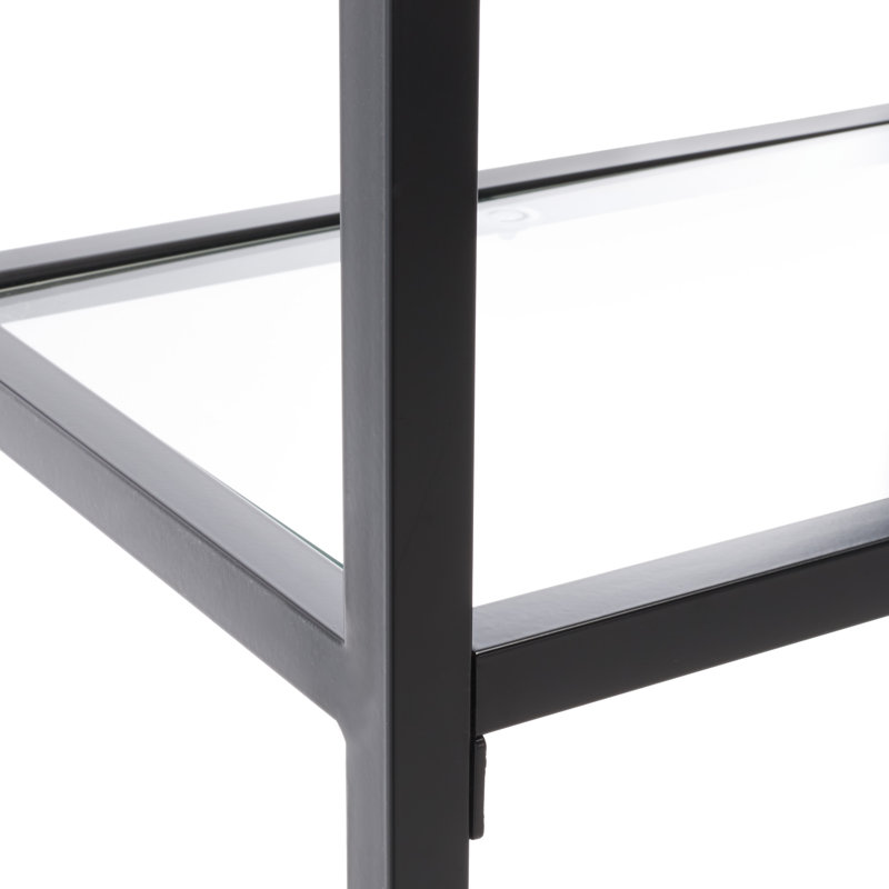 Castaic Etagere Bookcase, Matte Black