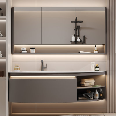 Fashionable simple French-style bathroom cabinet