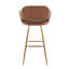 Lake 30" Fixed-Height Bar Stools with Metal Legs & Square Footrest-1405943446-1405943442