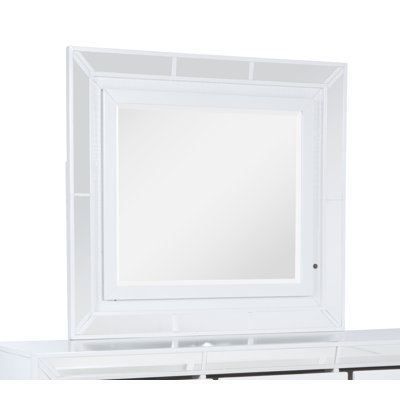 Hollywood_Hills 43"L x 33"H Mirror, Silver Champagne