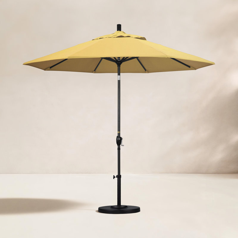 Parasol de marché 9 pi Iuka, Toile toile Sunbrella® blé, 225