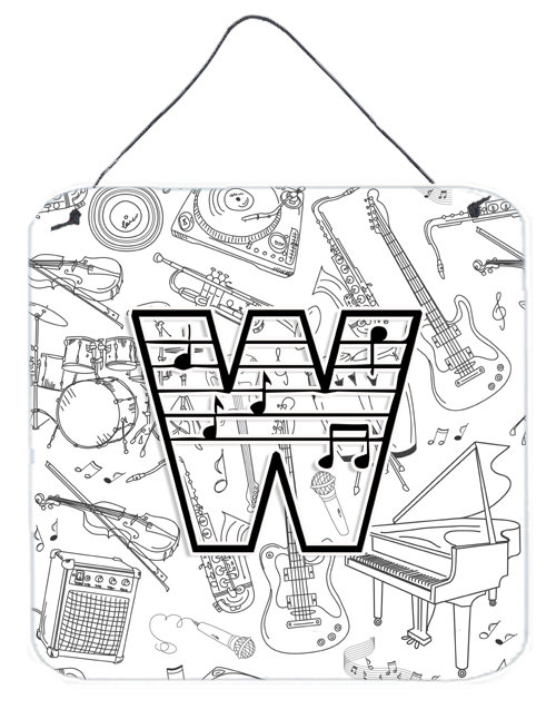 Monogramme « notes musicales », W