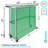 Stainless Steel Open Base Work Table with Wheels-1686596925