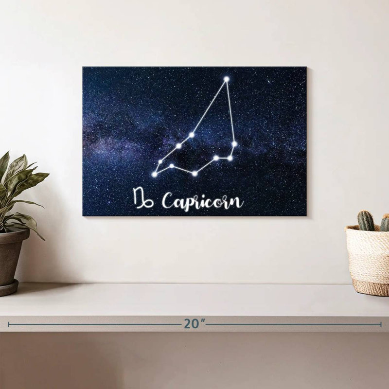Constellation du zodiaque Adella Capricorn, H 8 po x l 12 po