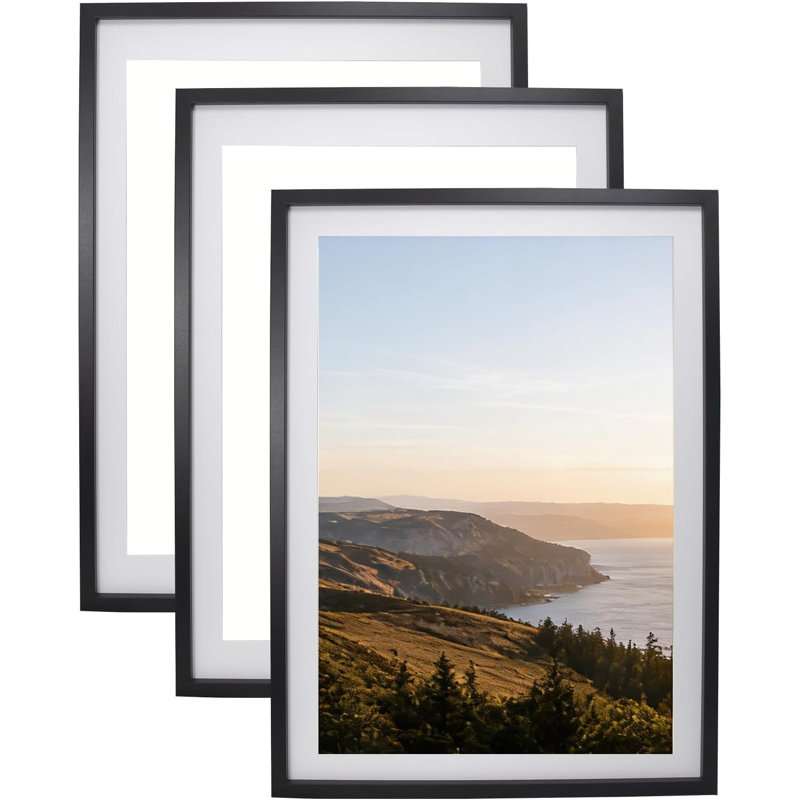 Black Acrylic Collage Picture Frame - Frames Included: 3