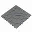 Nouvelle tuile de patio de 12 po à texture de pierre, tuiles de terrasse à emboîtement de module de bricolage, tuiles de cour faciles et rapides à installer pour le porche de la cour arrière du balcon de la piscine 44 pièces GRIS FONCÉ-126815851