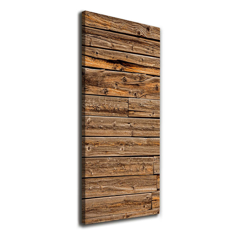 Wooden Wall - Wrapped Canvas Print