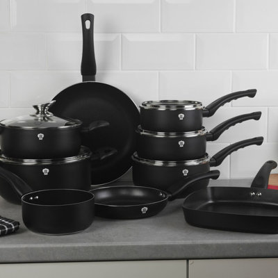 Molimo 14 - Piece Non-Stick Aluminum Cookware Set