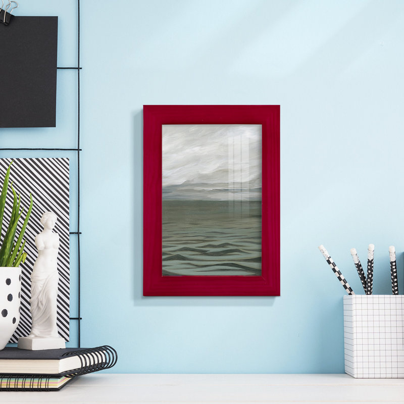 " Overcasting II ", Cherry Red, 6" H x 4" W x 1" D