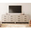 Ensemble de commode modulaire brun rustique de 8,8 pi - Organisateur réglable à 12 tiroirs pour le rangement de plusieurs pièces de style maison de campagne
