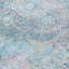 Tapis intérieur / extérieur lavable bleu et rose 10 pi x 14 pi Medallion