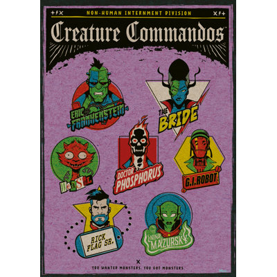 Creature Commandos (Headshots)  Wall Art