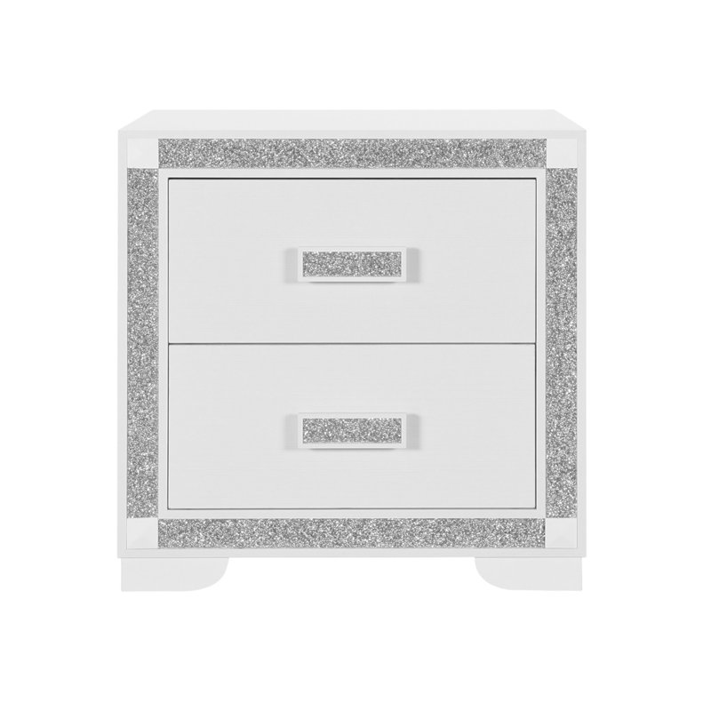 Table de chevet Soulmarie, Blanc