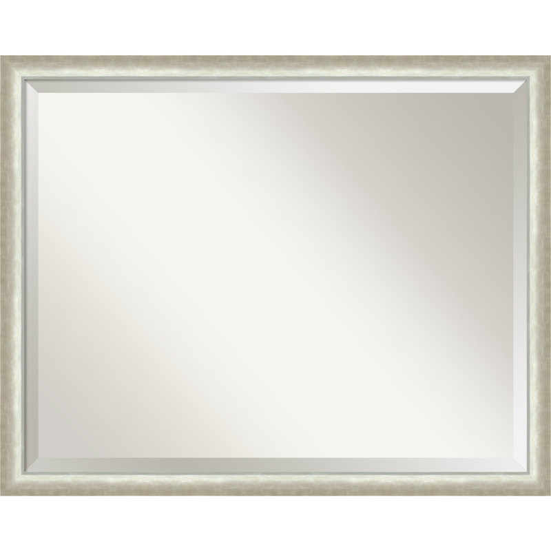 Miroir mural Xion, Rectangle, Argent, 24,25 po x 30,25 po