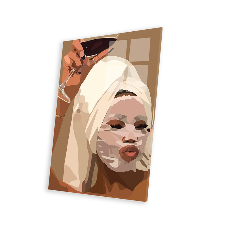 Impression faciale sur verre acrylique, H 24 po x l 16 po x P 0,25 po