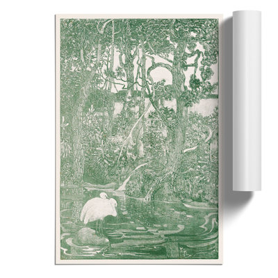 Two Herons 1 Piece Painting