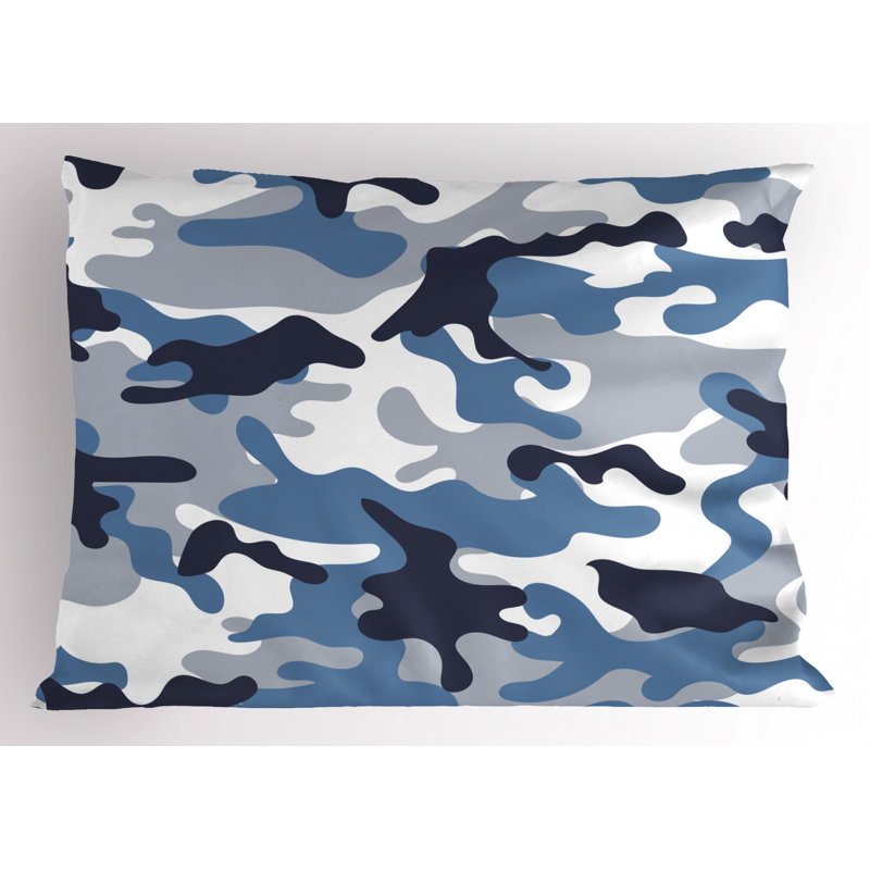Camo Polyester Abstract Sham Set, Twin