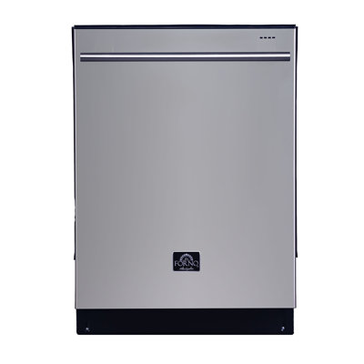 Forno Lucente 24 in. Built-in Tall Tub Dishwasher, 49dBA, Fingerprint-Resistant, Delay Start, Stainless Steel