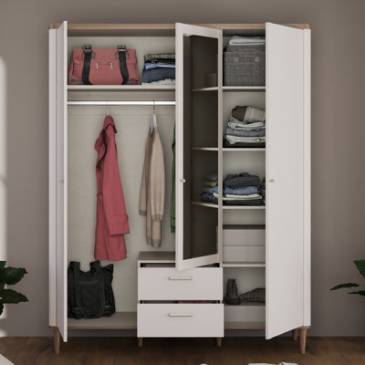 Tasheanna 3 Door Wardrobe