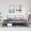 Structure de lit en métal Lyllah, acier robuste, sans matelas-627169520-627169521